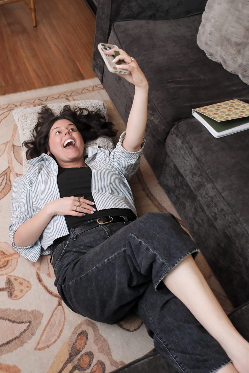 Laura laughing